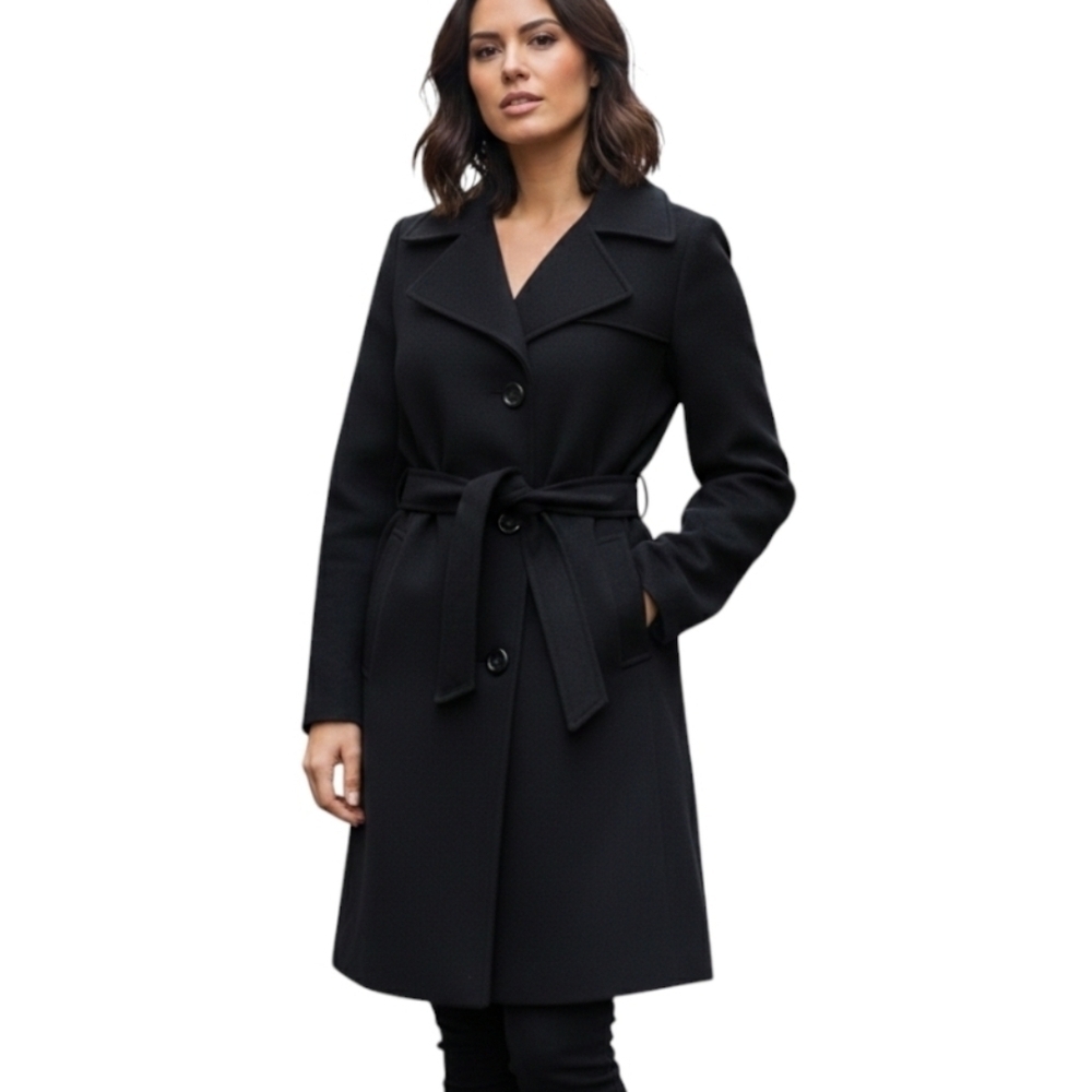 Jones New York Black Women's Trench Coat